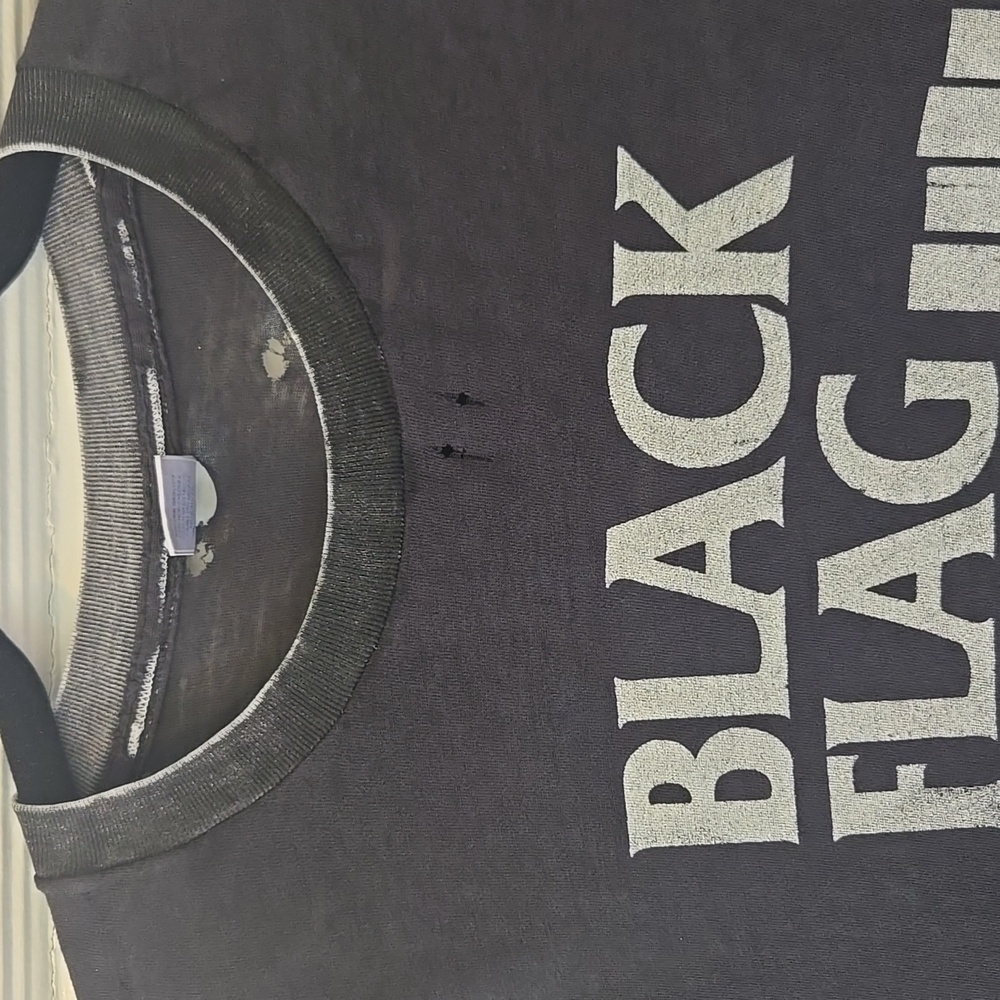 Vintage Black Flag “My Rules” Graphic Tee XL 90s Style Distressed - Picture 4 of 16